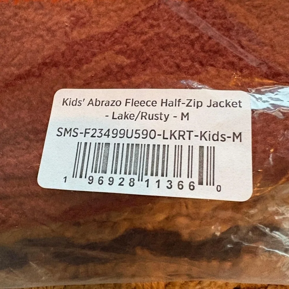 NWT Cotopaxi Kids Abrazo Fleece Half-Zip Jacket-Lake/Rusty